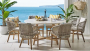 Комплект деревянной мебели Mali, круглый стол, 6 персон