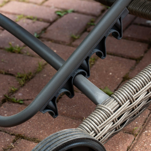 Комплект шезлонгов Royal Family AGATA без матраса в сером цвете 2шт