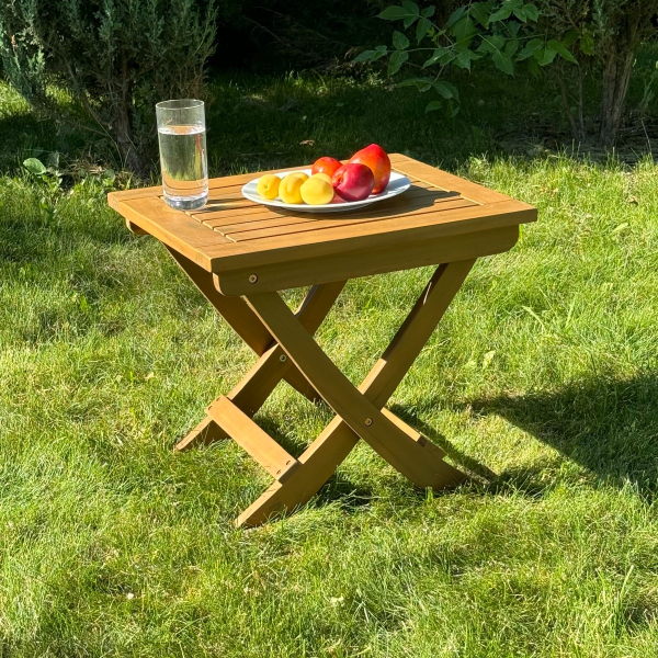 Столик Royal Family RAMON для шезлонга из акации (teaklook)