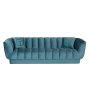 Диван Fabio трехместный велюровый бирюзовый