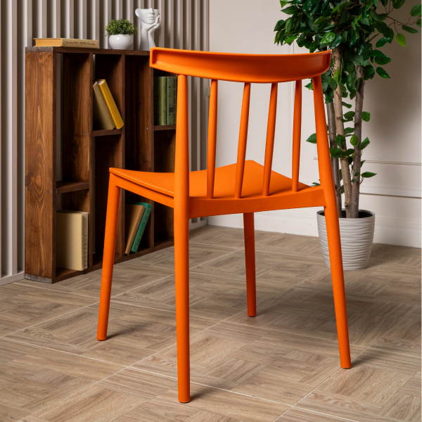 Пластиковый стул RoyalFamily Kai (Кай) оранжевый