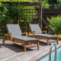 Комплект из 2-х шезлонгов Royal Family PAOLO из акации и столика Royal Family LUCIO