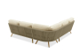 Авеста Комплект лаунж мебели бежевый/светло-коричневый, тик/алюминий/веревка