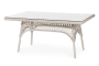 Плетеный стол Beatrice white 150x90