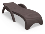 Шезлонг пластиковый GS 1009 (Fiji) коричневый