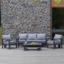 Набор садовой мебели AMALFI / 4 предмета: диван, 2 кресла, стол / LAVA/Stone (S4A)