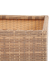 ЛУНГО кашпо для цветов большое плетеное из искусственного ротанга, цвет соломенный