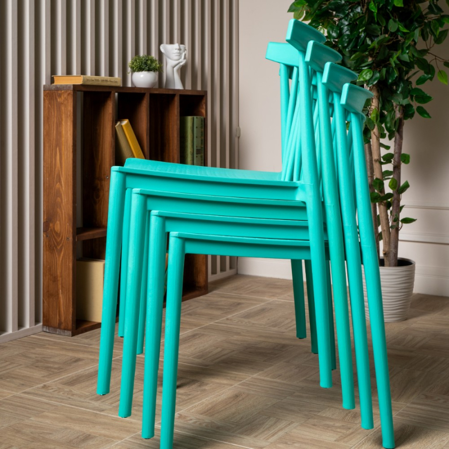 Комплект стол TOM (Капучино) + 4 стула KAI (Тиффани)