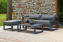 Набор садовой мебели CAPRI / 3 предмета: диван, столик, пуф / серый (S3C)