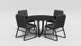 PRIMAVERA комплект обеденный без подлокотников серый/антрацит