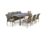 Комплект плетеной мебели T365/S65/Y380B-W65 Light Brown (8+1)