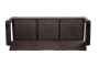 Диван трехместный YALTA SOFA 3 SEAT (Ялта) темно коричневый из пластика под искусственный ротанг