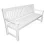 Brooklyne скамейка белая трехместная