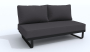 Лаунж зона BELLISA модульная антрацит - каркас карбон