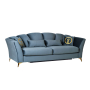 Диван Annette трехместный раскладной велюровый