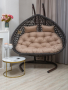 Подвесное кресло двухместное FRESCO GRANDE-2XL коричневое