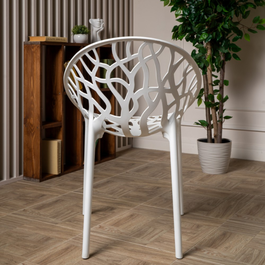 Комплект стол TOM (капучино) + 4 стула ARIA (белый)