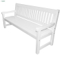 Brooklyne скамейка белая трехместная