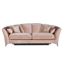Диван Annette трехместный раскладной велюровый пыльная роза