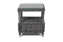 ФОРИО столик кофейный из искусственного ротанга, цвет графит