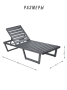 Шезлонг-лежак из алюминия Callisto giardino