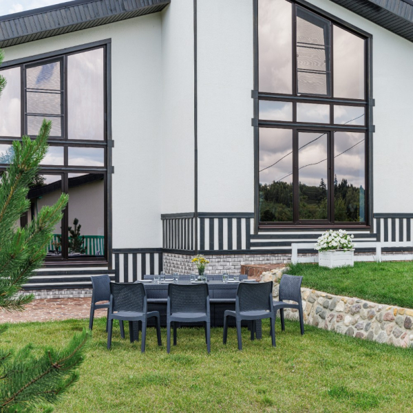 Обеденный комплект Royal Family JULY XXL графит