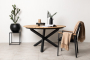 Timra, стол антрацит/натуральный, алюминий/тик
