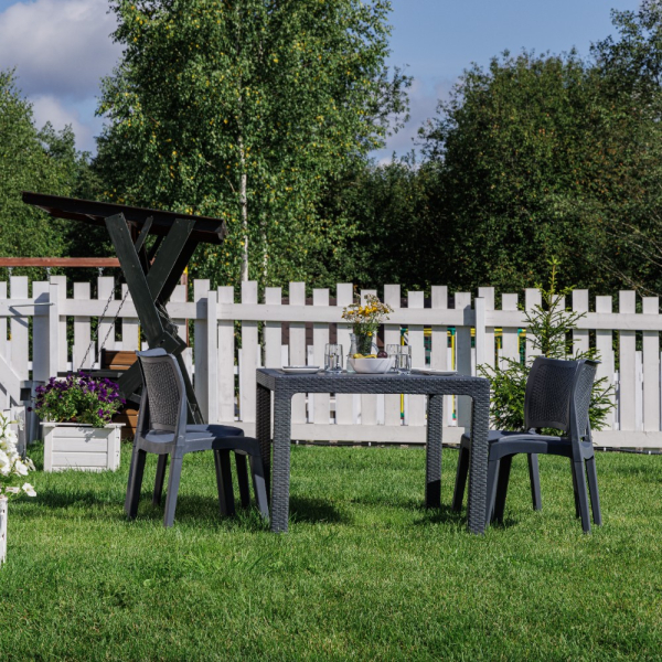 Обеденный комплект Royal Family JULY S графит