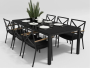 Обеденная Группа Calma 220 карбон/чёрный