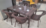Обеденный стол Орион 140 в шоколадном цвете