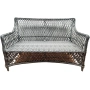 ПЛЕТЕНАЯ СОФА 2-местная МАРСЕЛЬ Пруток эбен