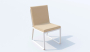 Стул GIRA бежевый - белый каркас