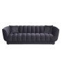 Диван Fabio трехместный велюровый синий