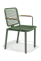 Кресло металлическое с подушкой Armona зеленый