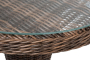 ЛЕВАНТЕ стол круглый из искусственного ротанга, цвет коричневый
