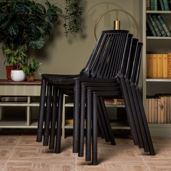 Комплект обеденных стульев Royal Family NICO (4 шт.) черный