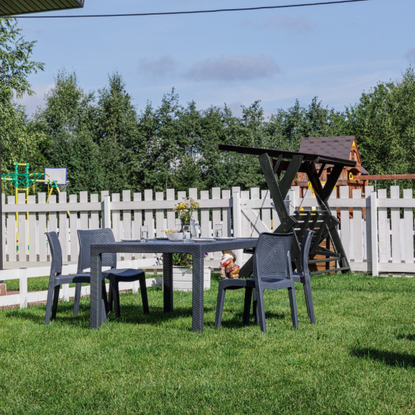 Обеденный комплект Royal Family JULY S графит