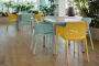 Кресло пластиковое Net желтый