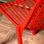 Стул из пластика RoyalFamily Nico (Нико) красный