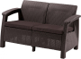 Двухместный пластиковый диван CORFU LOVE SEAT
