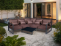 Элемент дивана угловой Callisto giardino  из алюминия с подушками
