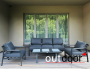 Комплект мебели OUTDOOR Торонто (3-местный диван, 2 кресла, стол), графит