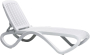Шезлонг-лежак пластиковый Tropico цвет белый