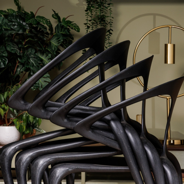 Комплект обеденных стульев Royal Family MAY (4 шт.) черный