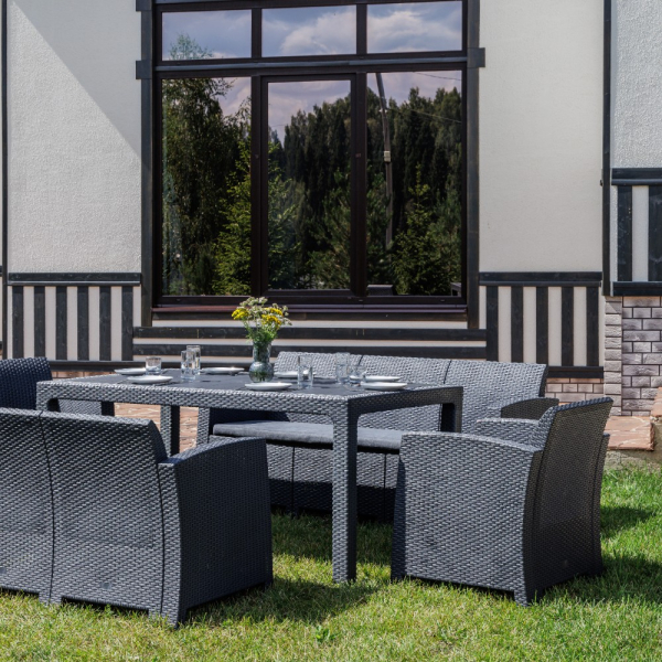 Комплект Royal Family GRAND LANA DINING L графит