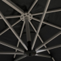 Садовый зонт Carbone серый