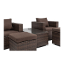 Лаунж зона MILAN (Милан) на 2 персоны коричневого цвета