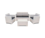 Nebraska 2 белая итальянская мебель на 4 персоны