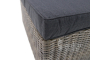 Набор мебели Драмен 1 уп. (стол, 2 угл. кресла, 2 пуфа, ротанг серо-корич., подушки серые)