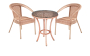 Комплект DECO 2 с круглым столом (Капучино)